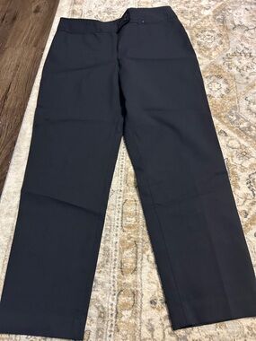 Talbots Classic Navy Straight-Leg Dress Pants